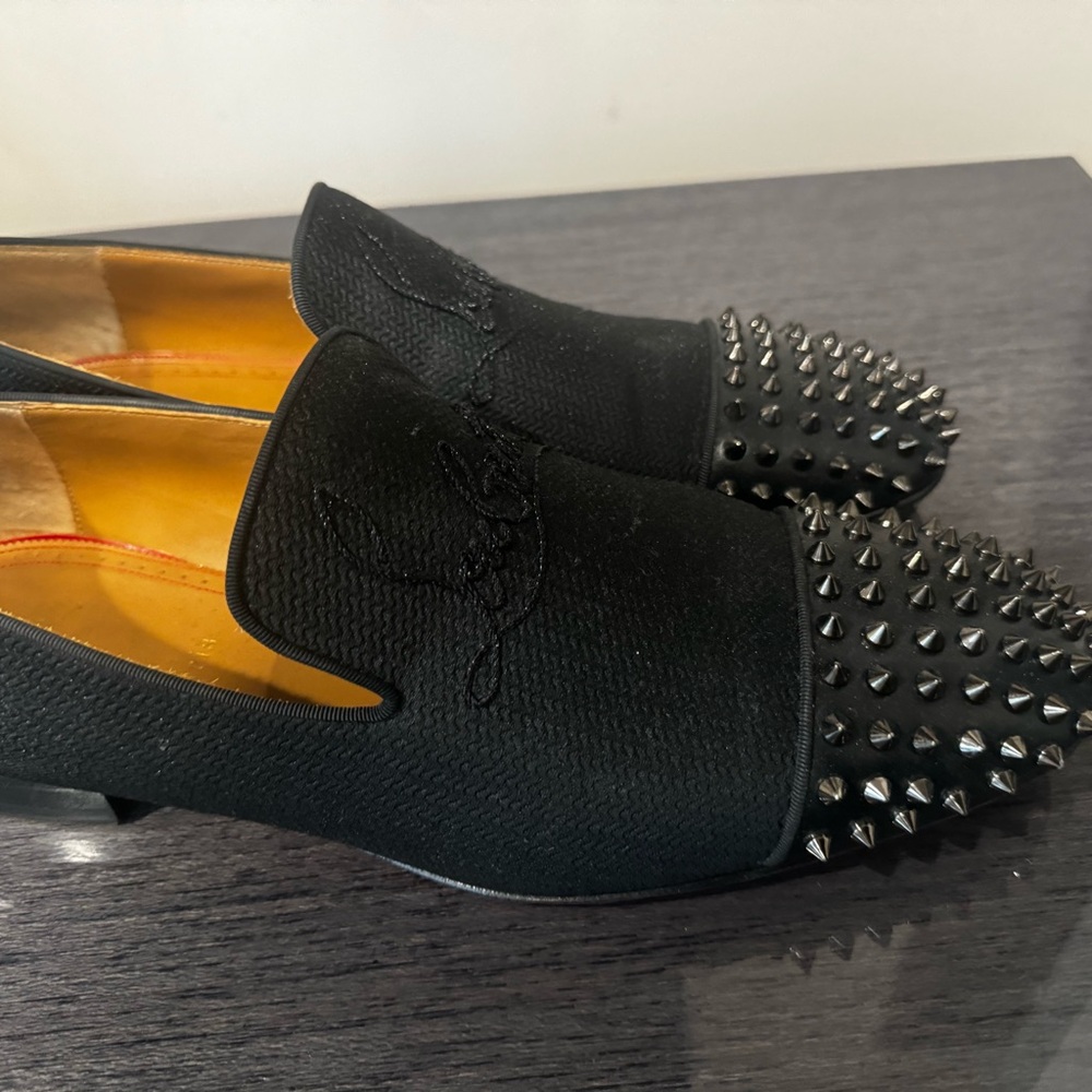 Christian Louboutin Black Studded dress shoes